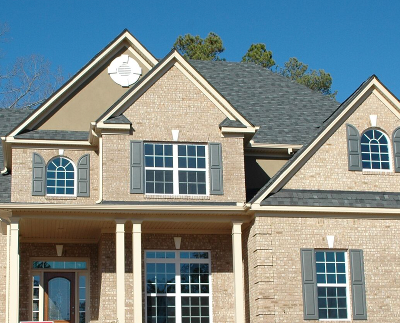 black roof black roof home